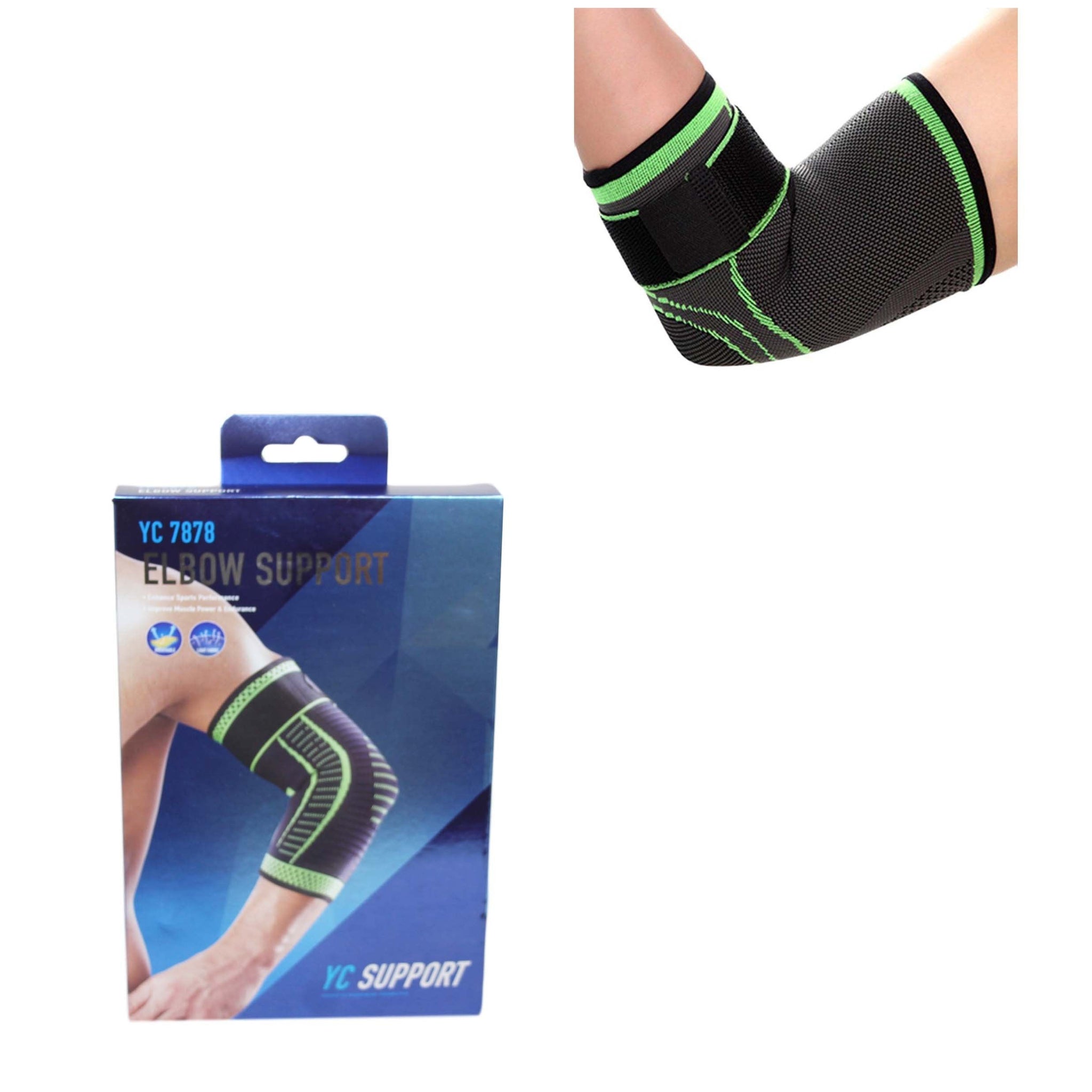 Elbow Support Gym Fitness Light Fabric Compression Sport Elbow Support 1 Pack 5996 (Parcel Rate)