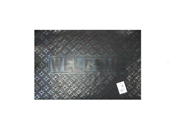 Rubber Welcome Door Mat 37.5 x 57.5 cm Assorted Colours 5999 (Parcel Rate)p