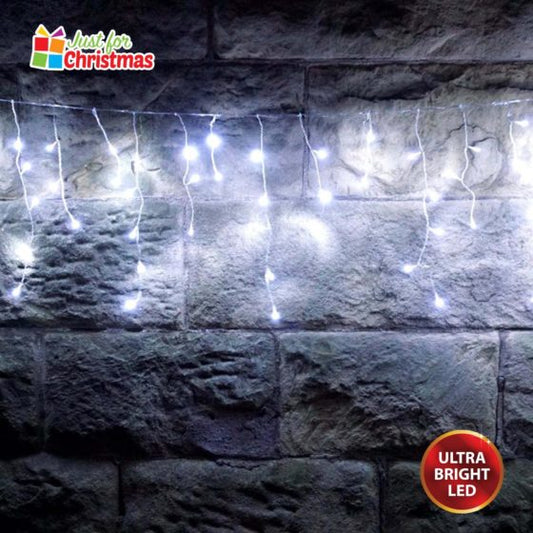 480LED Brilliant Ice White Icicle Lights 6046 (Parcel Rate)p