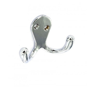 Double Robe Hook Chrome 2258 (Parcel Rate)