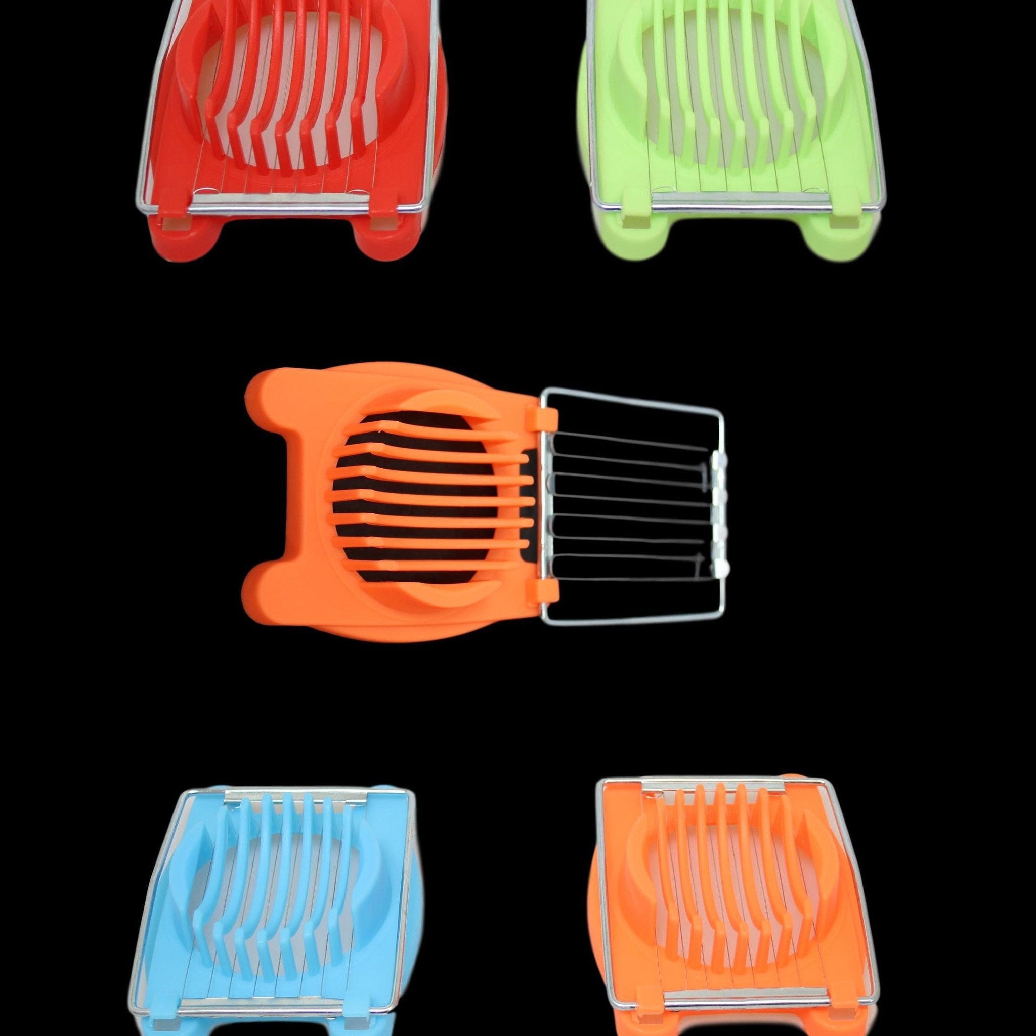 Plastic Egg Slicer 10 x 8 cm Assorted Colours 6210 (Parcel Rate)