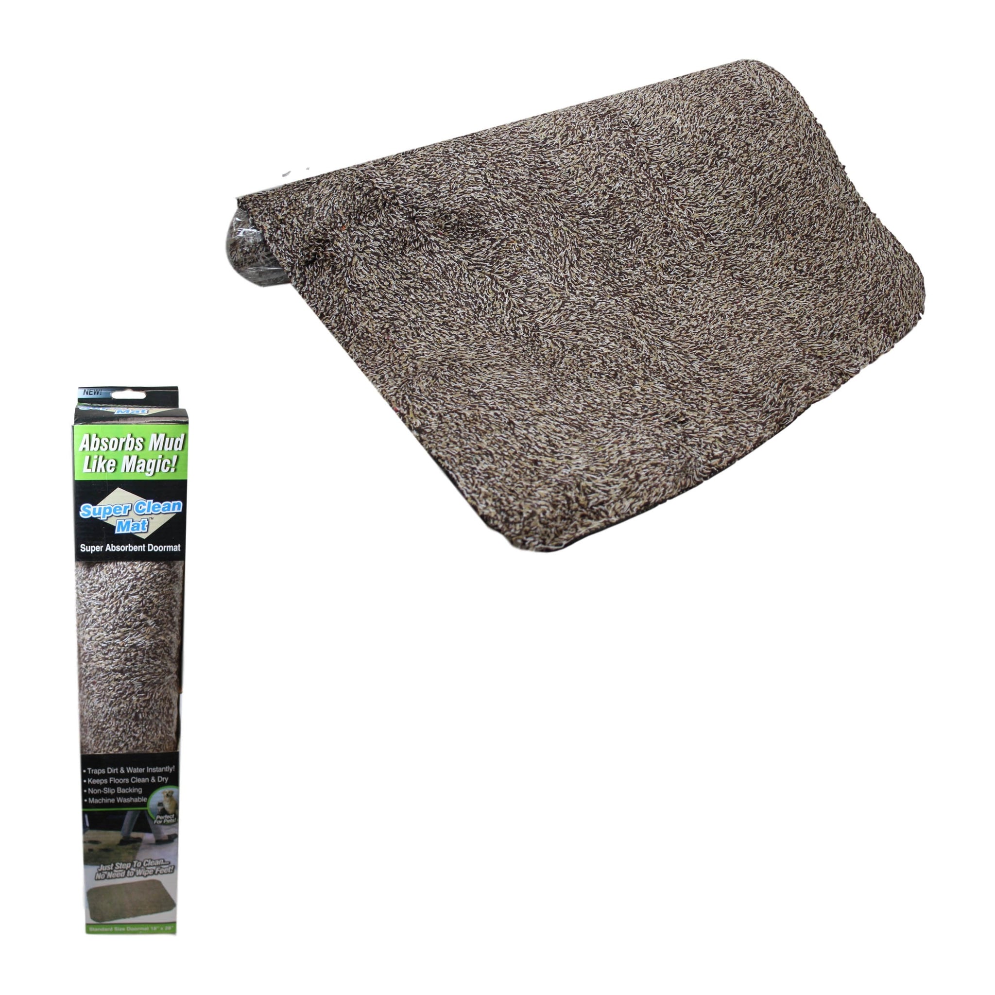 Super Absorbent Magic Door Mat Microfiber Clean Step Washable Doormat 18 x 28'' 6395 (Parcel Rate)