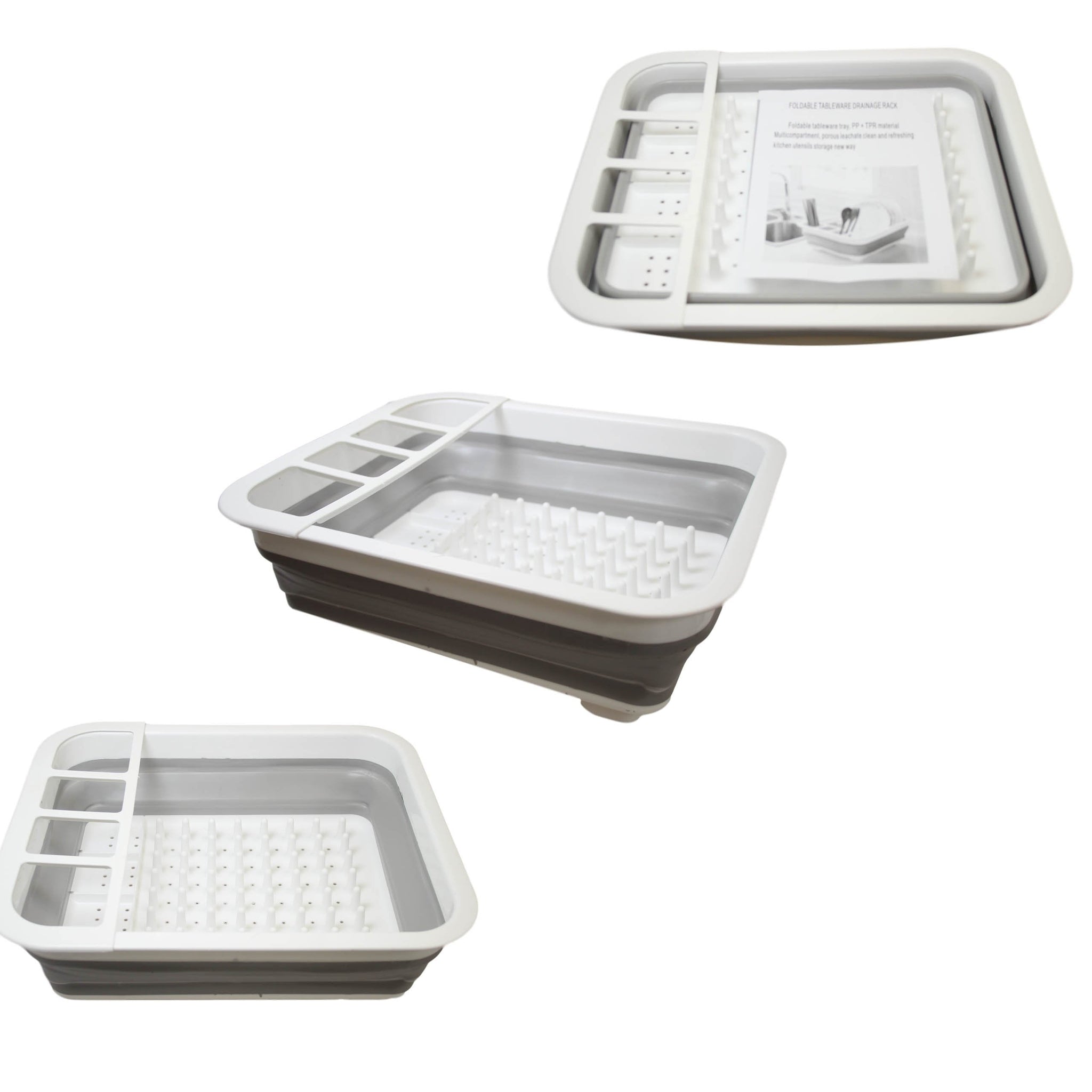 Foldable Collapsible Silicone Kitchen Sink Dish Drainer 36 x 30 x 10 cm 6442 (Parcel Rate)