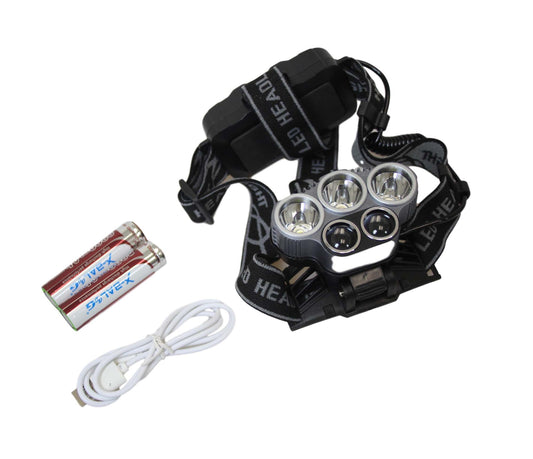 Camping Headlamp Torch Charger And Battery Powered Headlamp 6463 (Parcel Rate)