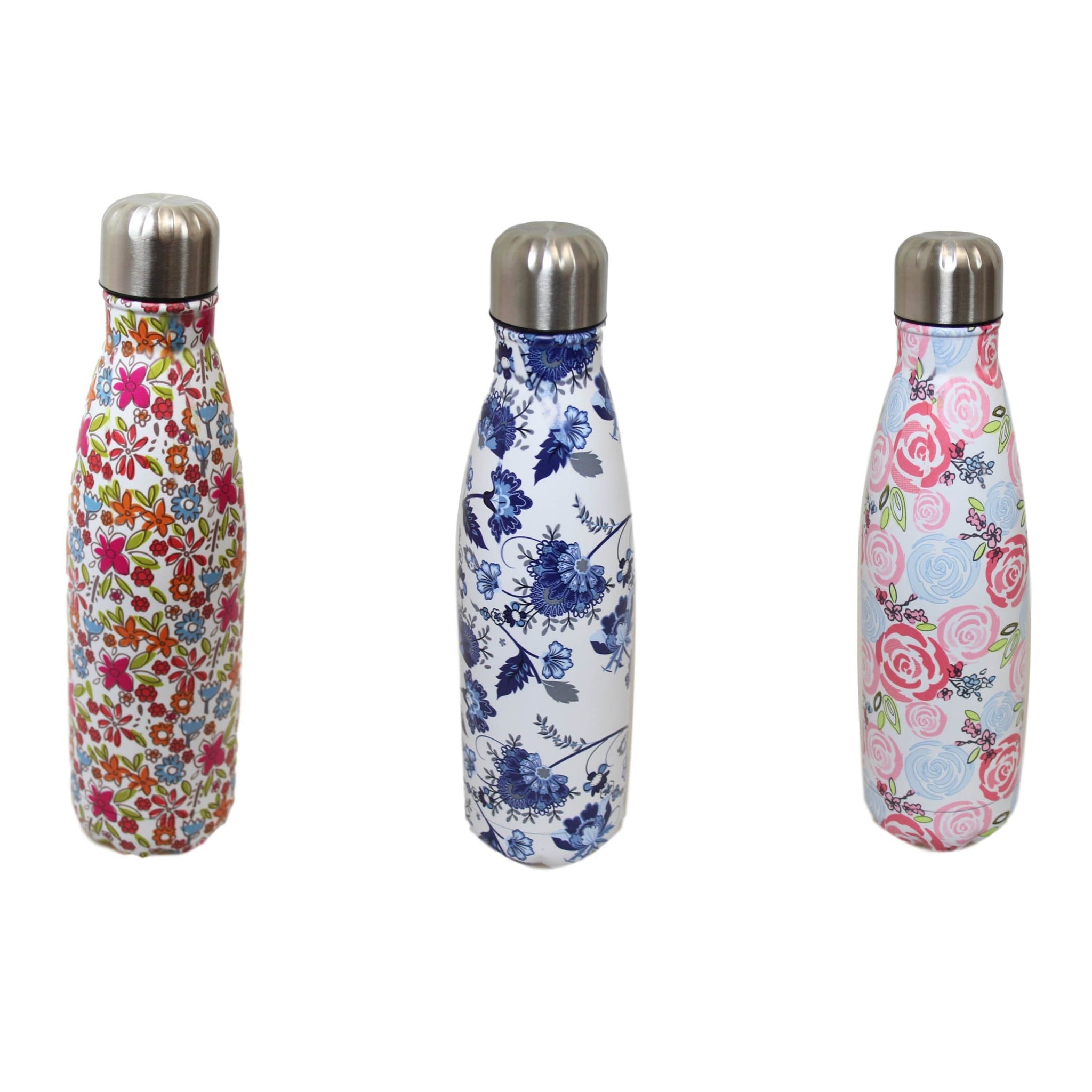 Steel Thermos Drinking Flask Bottle 500ml Assorted Designs 6527 (Parcel Rate)