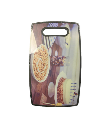 Plastic Kitchen Chopping Board with Printed Design 22.5 x 35.5 x 1.1 cm Assorted Designs 6676 (Parcel Rate)