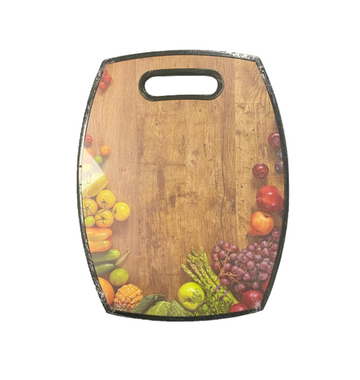 Plastic Kitchen Chopping Board with Printed Design 30 x 38 x 1.1 cm Assorted Designs 6677 (Parcel Rate)