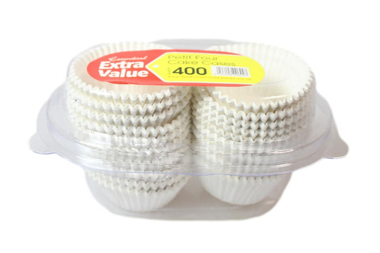 Small White Muffin / Cupcake Cases Pack of 400 VPETIT400 / PK400 A  (Parcel Rate)