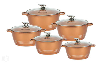 5 Piece SQ Pro Nea Nera Ceramic Pot Curry Dish Set Cuprum 4926 (Big Parcel Rate)