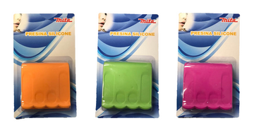 Silicone Pan Pot Holder Handle Grips 8 x 7 cm Pack of 2 Assorted Colours 7025 (Parcel rate)