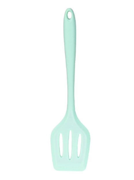 Silicone Slotted Spatula 30 x 8 cm Assorted Colours 7267 (Parcel Rate)