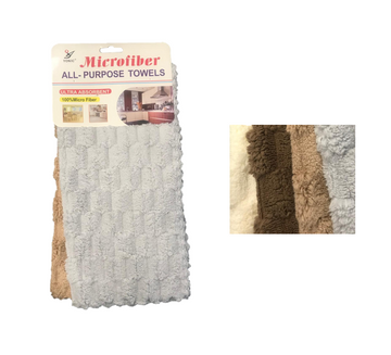 Microfibre Kitchen Towel Cloth 30 x 30 cm Pack of 2 Assorted Colours 7468 (Parcel Rate)