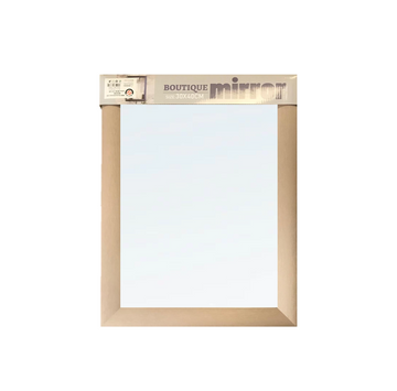 Large Plastic Framed Boutique Mirror 30 x 40 cm Assorted Colours 7662 (Parcel Plus Rate)