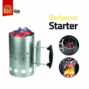 Garden BBQ Charcoal Starter Steel 17 x 27cm 7808 (Parcel Rate)