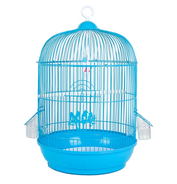 Round Metal Bird Cage 31 x 44 cm Assorted Colours 7287 (Big Parcel Rate)