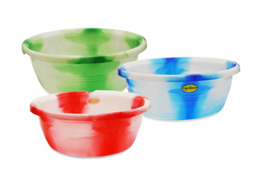 DC Plastic Washing Bowl Basin Tub Tie Dye 18" Assorted Colours 7811 (Big Parcel Rate)