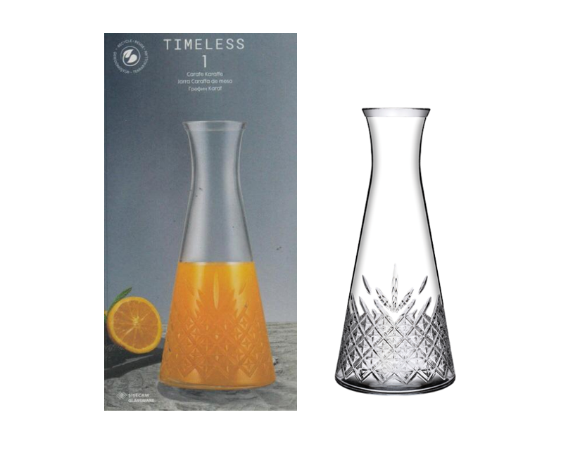 PB Timeless Glass Water Drink Carafe Jug 940cc 80402 (Parcel Plus Rate)