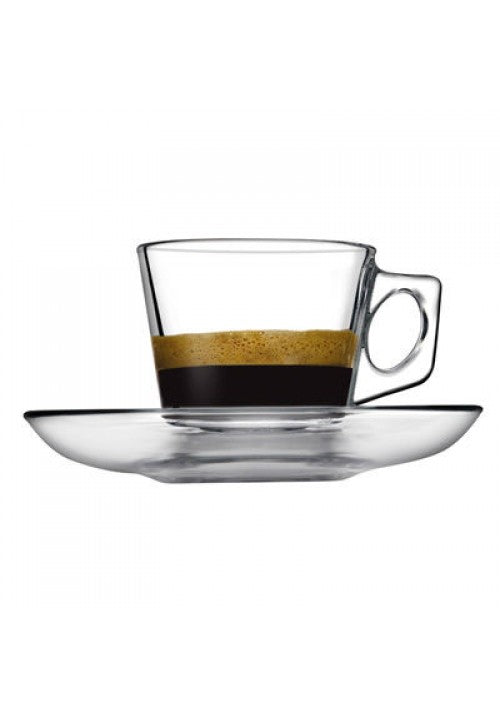 PB Vela Espresso Cups With Saucers 80ml 97301 (Parcel Rate)