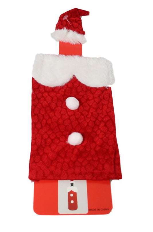 Christmas Santa Wine Bottle Cover 18 x 11.5 cm 5456 (Large Letter Rate)