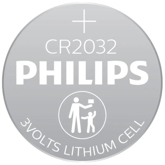 Philips Lithium Coin Battery 3V CR2032 x5 PHICR2032B5 A (Large Letter Rate)