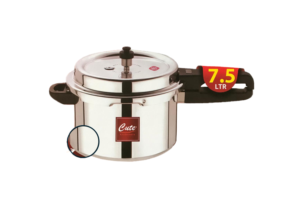 CUTE Aluminium Pressure Cooker 7 Litre TS60304 / CUTE7 (Big Parcel Rate)