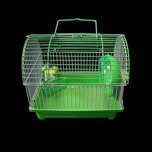 Small Pet Hamster Mouse Rodent Cage 21.5 x 19 x 16 cm Assorted Colours 0081 (Parcel Rate)