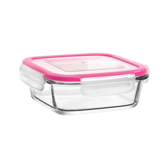 Glass Food Storage Container 720cc Assorted Colours FRS247KDP (Parcel Rate)