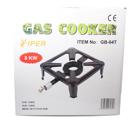 Single Gas Burner Viper Outdoor Camping Gas Stove 8kw 9967 / GB-04T (Big Parcel Rate)