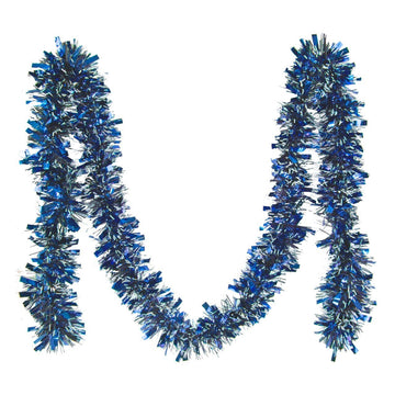 Christmas Tinsel Fine Cut Garland Blue 2 Metre 7543 TSB  (Large Letter Rate)