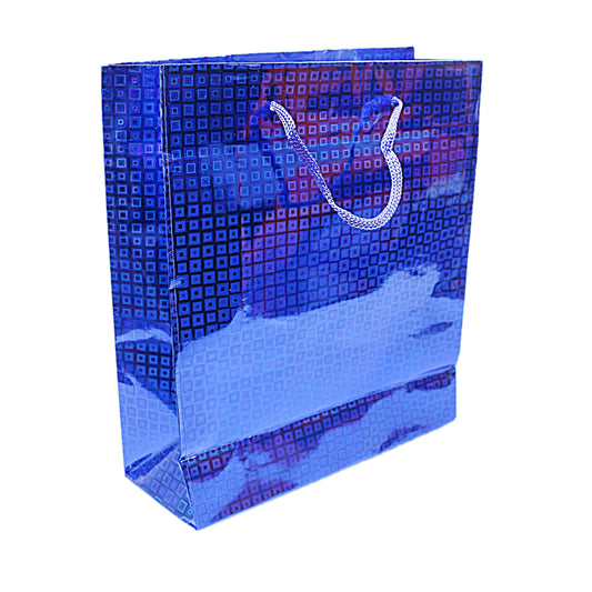 Assorted Colour Holographic Party Birthday Gift Bags 21.5 x 18 x 7.50 cm 0812 A  (Parcel Rate)