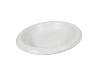 7" Disposable White Plastic Plate Pack of 25 THL2453 (Parcel Rate)