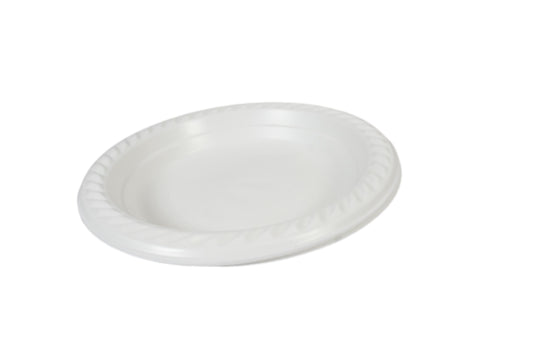 100 White Plastic Plates 7 " Suitable For Picnics Birthdays Parties 17cm (Parcel Rate)