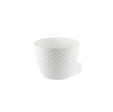 Diamond Cut Round Plant Pot No 1 12 x 11 cm 0.75L Assorted Colours KRS201 (Parcel Rate)