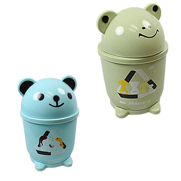 Cute Teddy Bear & Frog Mini Waste Bin Animal Design 4934 (Parcel Rate)