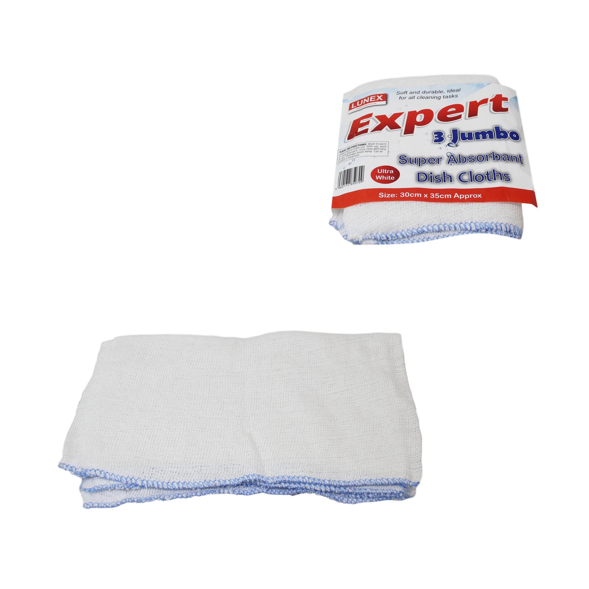 3 Pack JUMBO Soft Durable Cleaning Cloths Super Absorbent Dish Cloth 30 x 35cm LL5070 (Large Letter Rate)