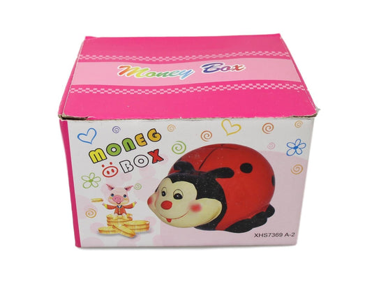 Children's Ladybird Piggy Bank Ceramic Money Saving Bank 10 x 7cm 5595 (Parcel Rate)