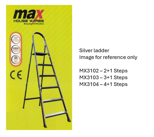 2+1 Step Ladder Heavy Duty Assorted Colours MX3122 / MX3102 (Big Parcel Rate)