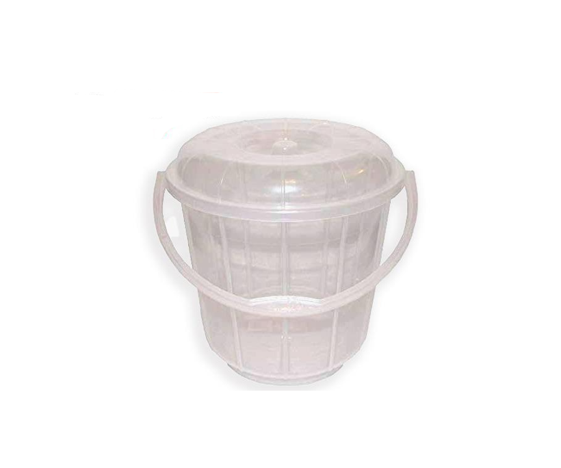 20 Litre Clear Transparent Plastic Bucket MX4046 (Big Parcel Rate)