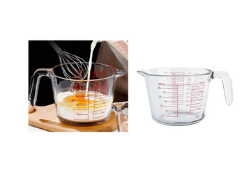 High Borosilicate Glass Measuring Jug 1L NW6106 (Parcel Plus Rate)