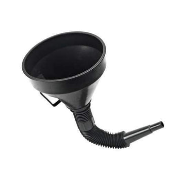 Black Detachable Large Flexible Neck Oil Funnel Car Van Petrol Diesel Use 4818 / 95230 (Parcel Rate)