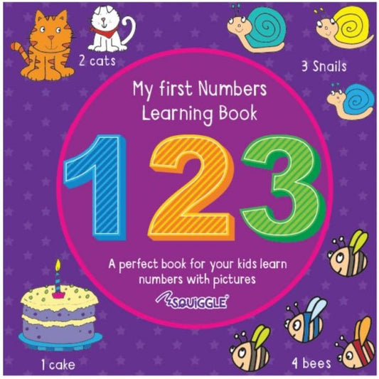 My First ABC/123 Learning Book Assorted Designs 21 x 21 cm P2853 (Parcel Rate)