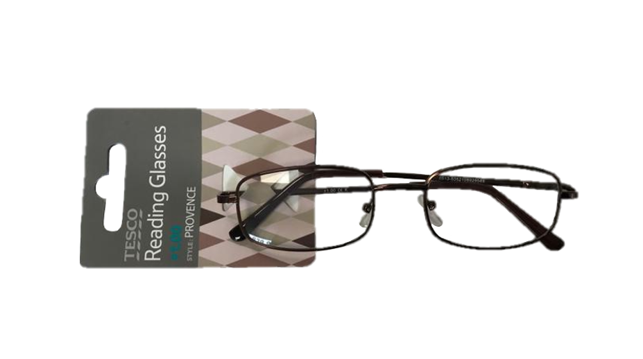 Reading Glasses +1.50 Metal Frame Assorted Colours PROVENANCE150 (Parcel Rate)