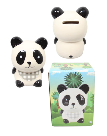 Children's Ceramic Piggy Bank Money Box Animal Design 10 x 8 cm Assorted Designs 5596 (Parcel Rate)