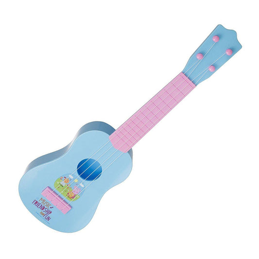 Peppa Pig Children's Toy Play Guitar Pink/Blue Musical Instrument  5811 (Parcel Rate)