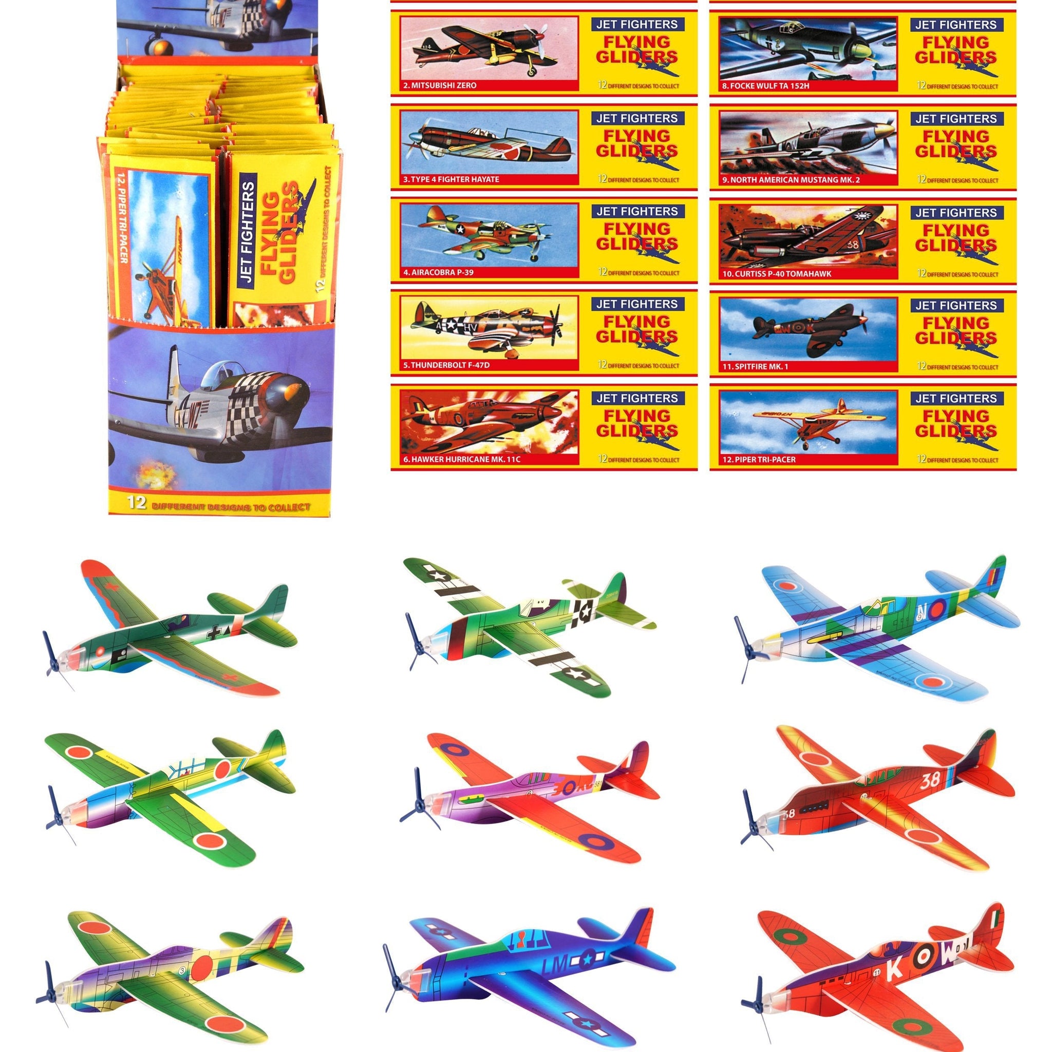 Jet Fighters Flying Gliders Assorted Designs R20001 (Parcel Rate)