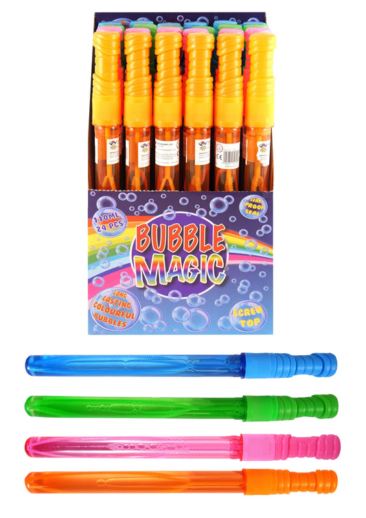 Bubble Wand Sword 110ml / 36 cm Assorted Colours R50090 (Parcel Rate)