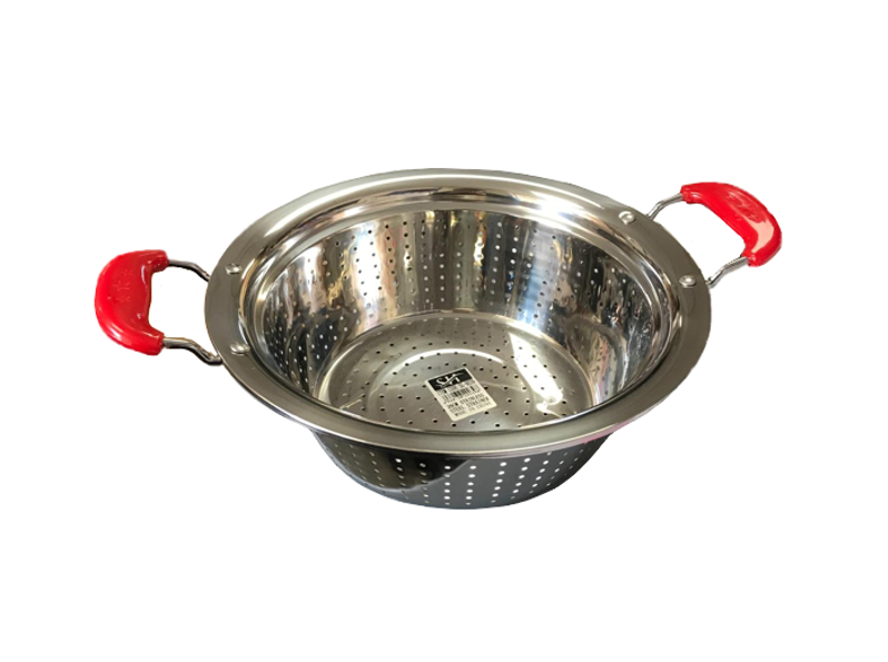 Stainless Steel Colander Strainer with Two Handles 26cm SG9039 (Parcel Rate)