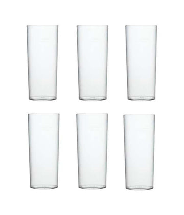 Long Plastic Tumblers Pack of 6 SK3081 (Parcel Rate)