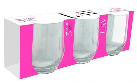 Set of 3 Whisky Glasses 315cc SUD15 (Parcel Rate)