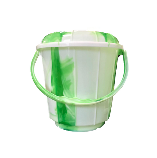 16 Litre Tie Dye Design Plastic Bucket with Lid Assorted Colours TS60991 (Big Parcel Rate)